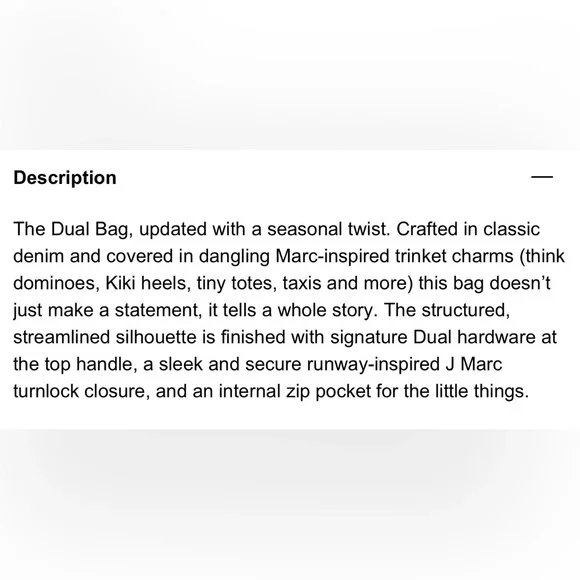 MARC Jacobs large Trinket Dual bag - Picture 3 of 5